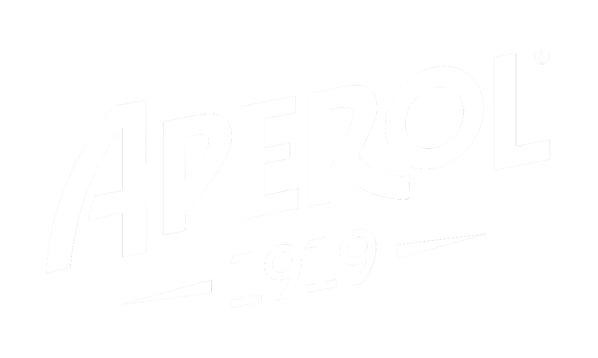 Aperol brand logo with the year 1919 displayed below the name.
